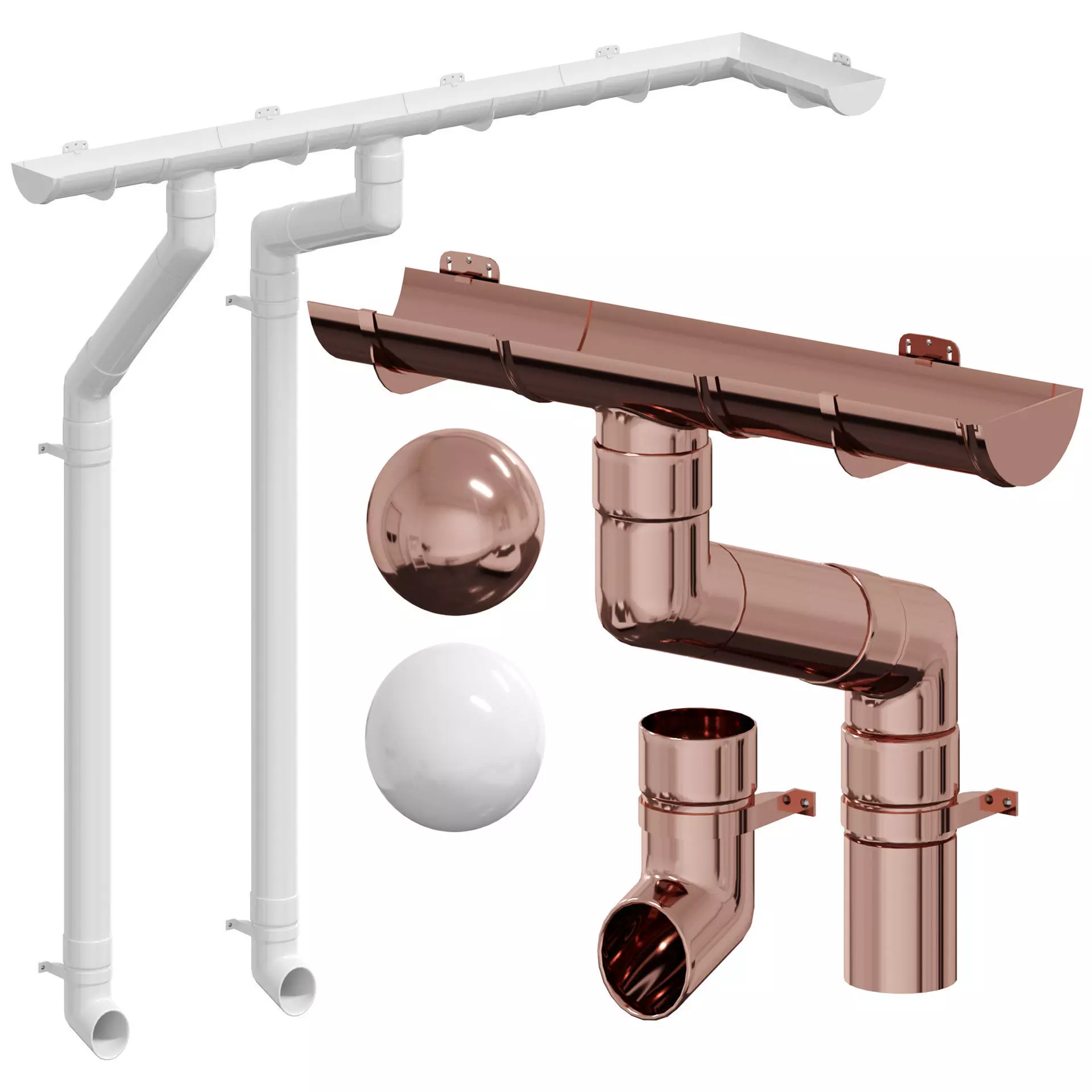 Gutter system 1 3D model