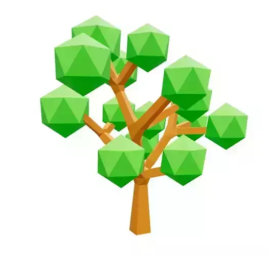 Tree low poly Free 3D model