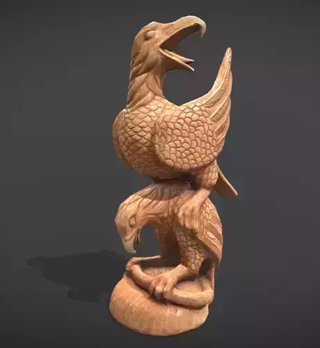 The Duel of Eagles Low-poly 3D model