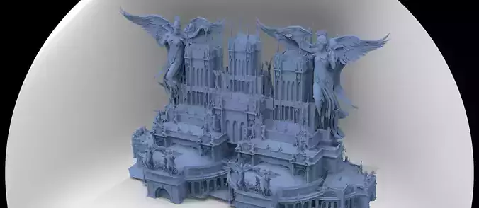 Cyberpunk Victorian street 1 