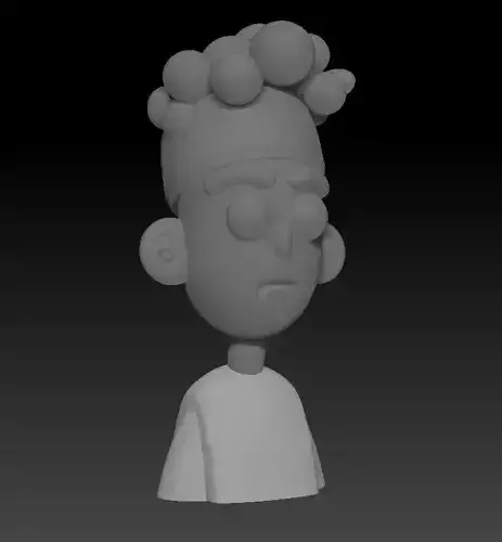 lilttle boy zbrush modeling