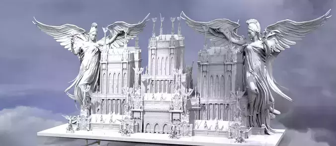 Cyberpunk Victorian tower