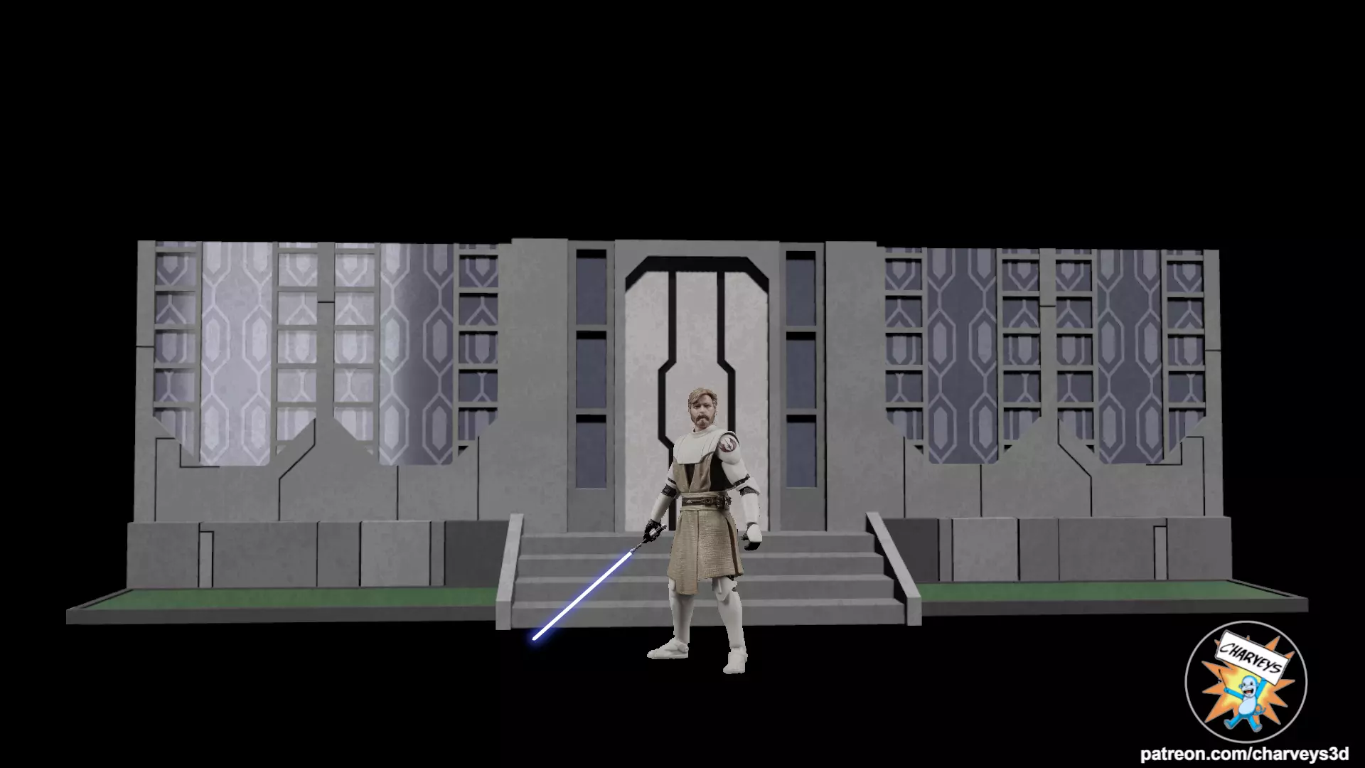 Star Wars Mandalore Street Diorama for action figures 3D print model_0