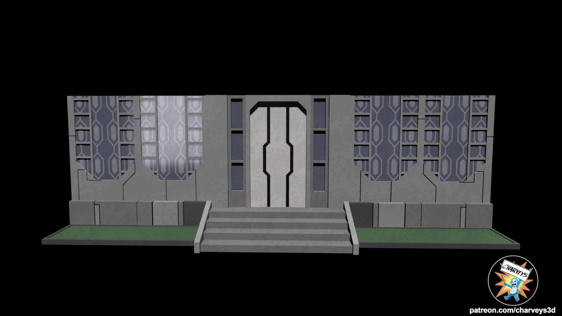 Star Wars Mandalore Street Diorama for action figures 3D print model_1