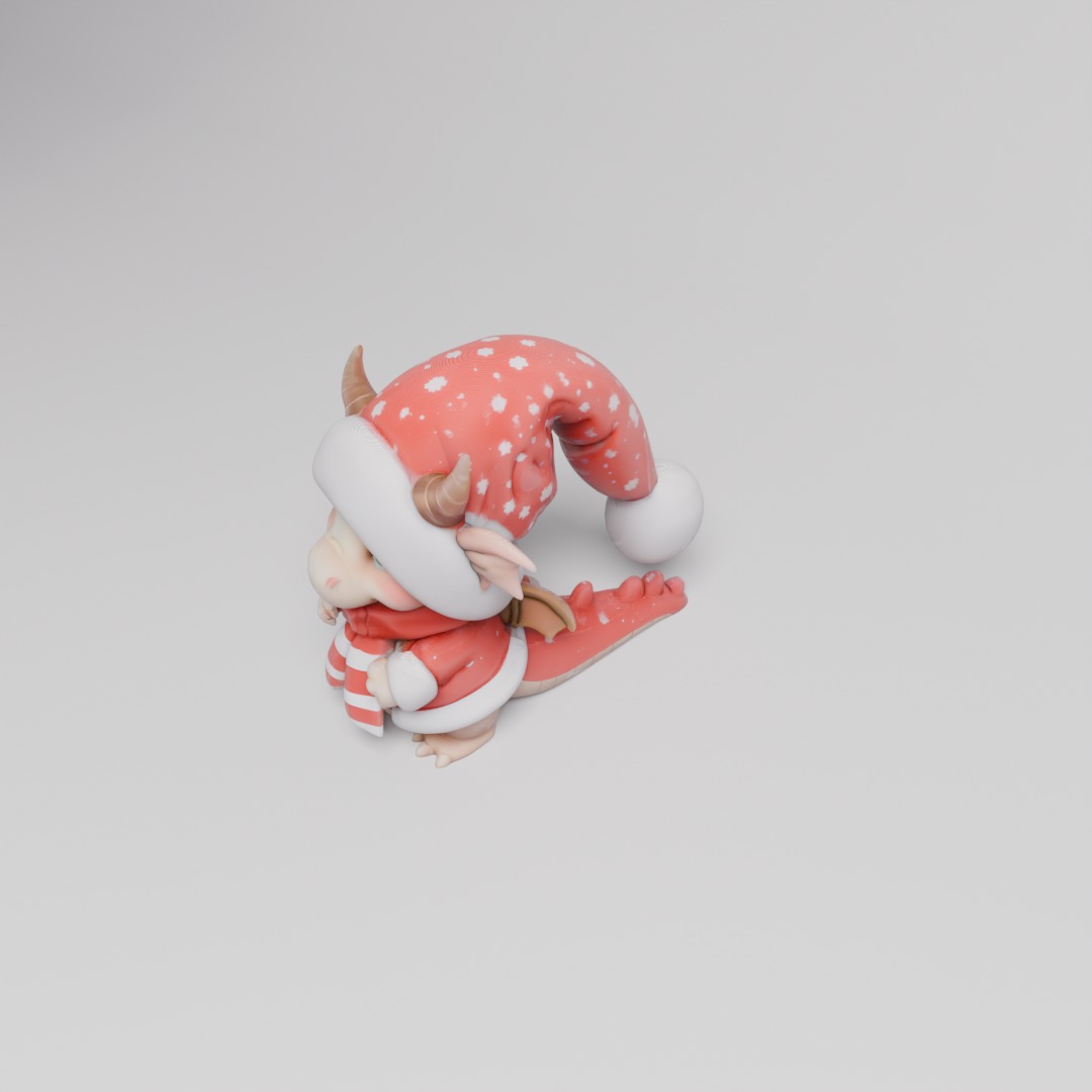 Chibi Winter Baby Dragon 3D print model_7