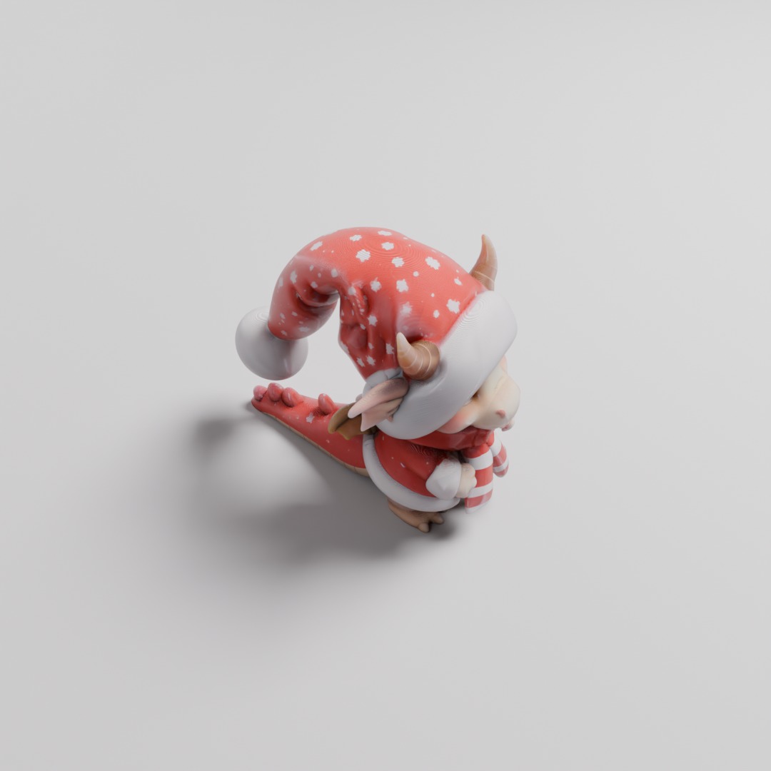Chibi Winter Baby Dragon 3D print model_5
