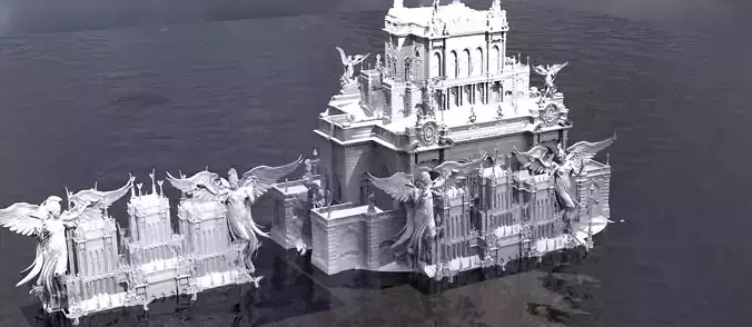 Victorian Angel towers 2