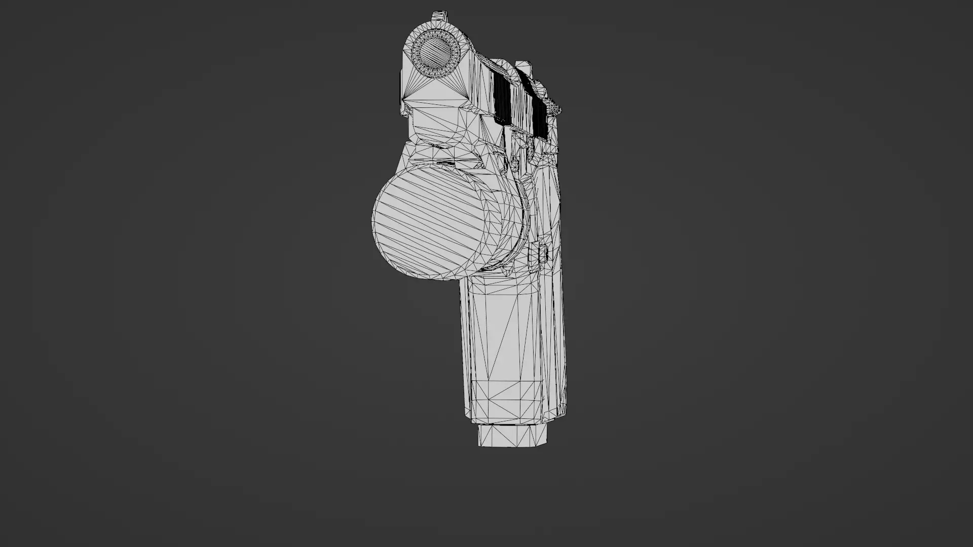 Realistic 9mm Baretta 3D Model with Rigging Magazine and Bullets Low-poly 3D model_32