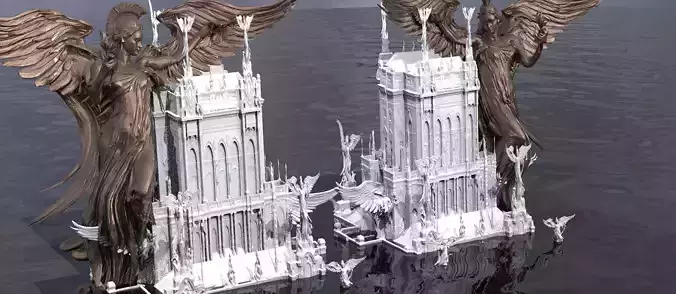 Victorian Angel towers 3