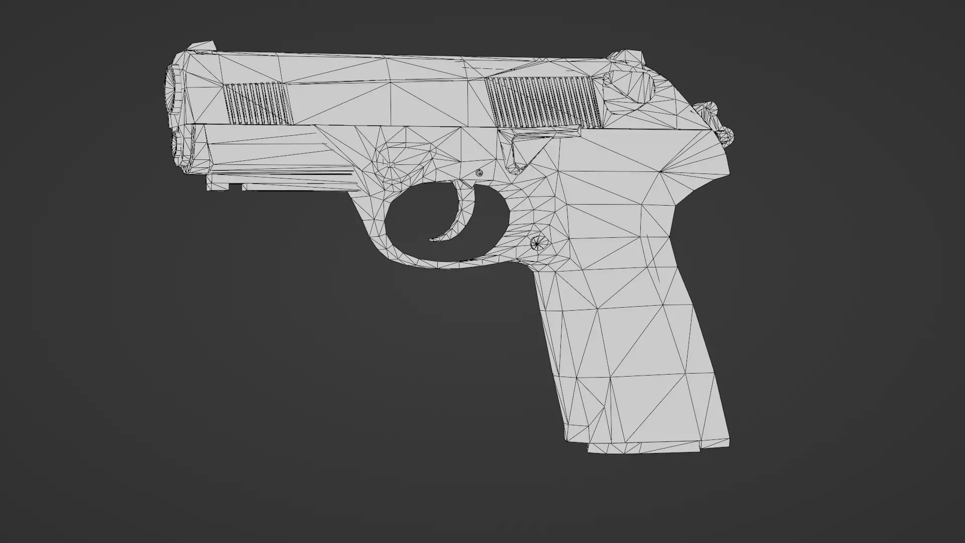 Beretta Px4 Storm 3D Model High Quality Rigged  Low-poly 3D model_26