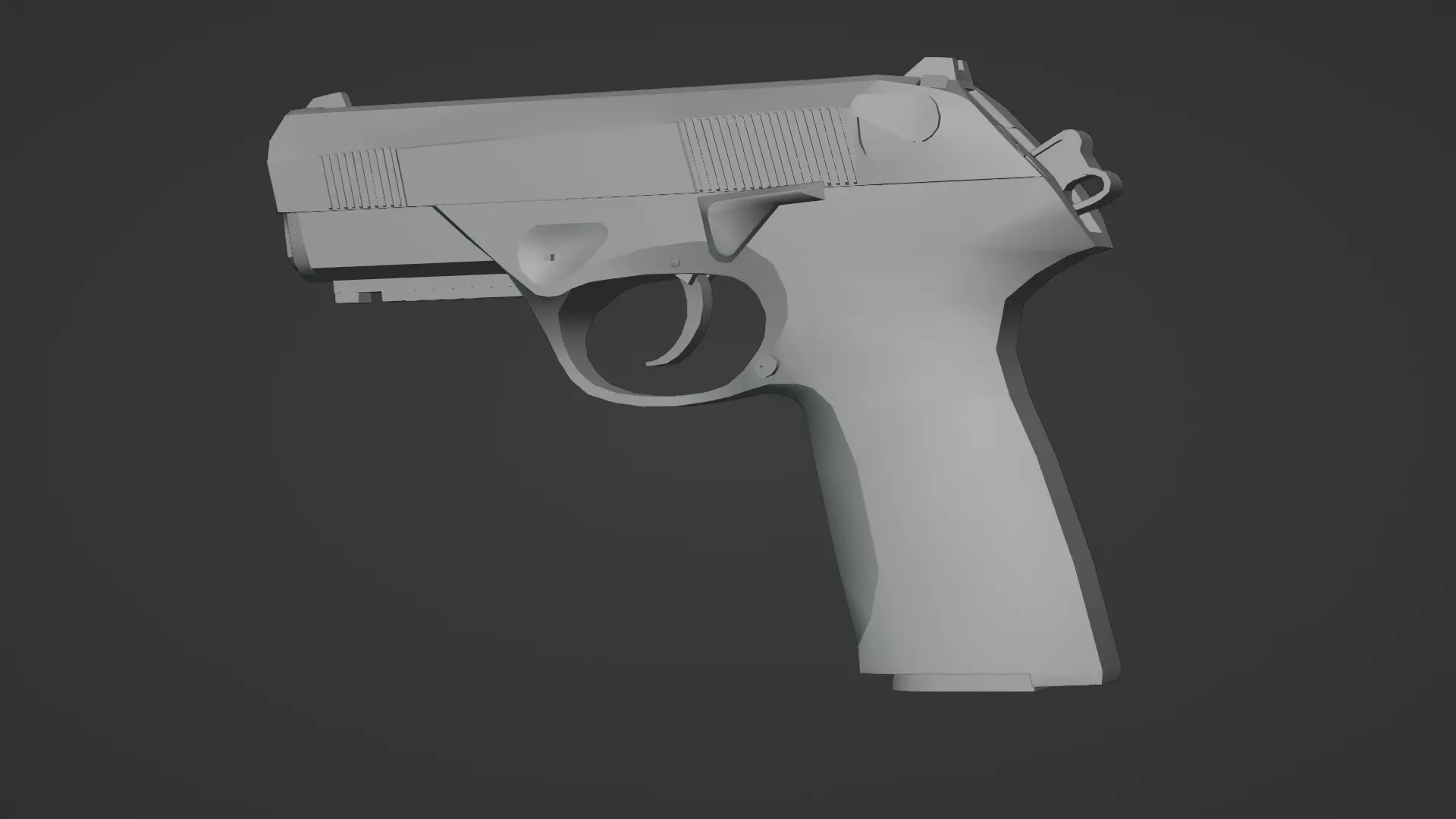 Beretta Px4 Storm 3D Model High Quality Rigged  Low-poly 3D model_22