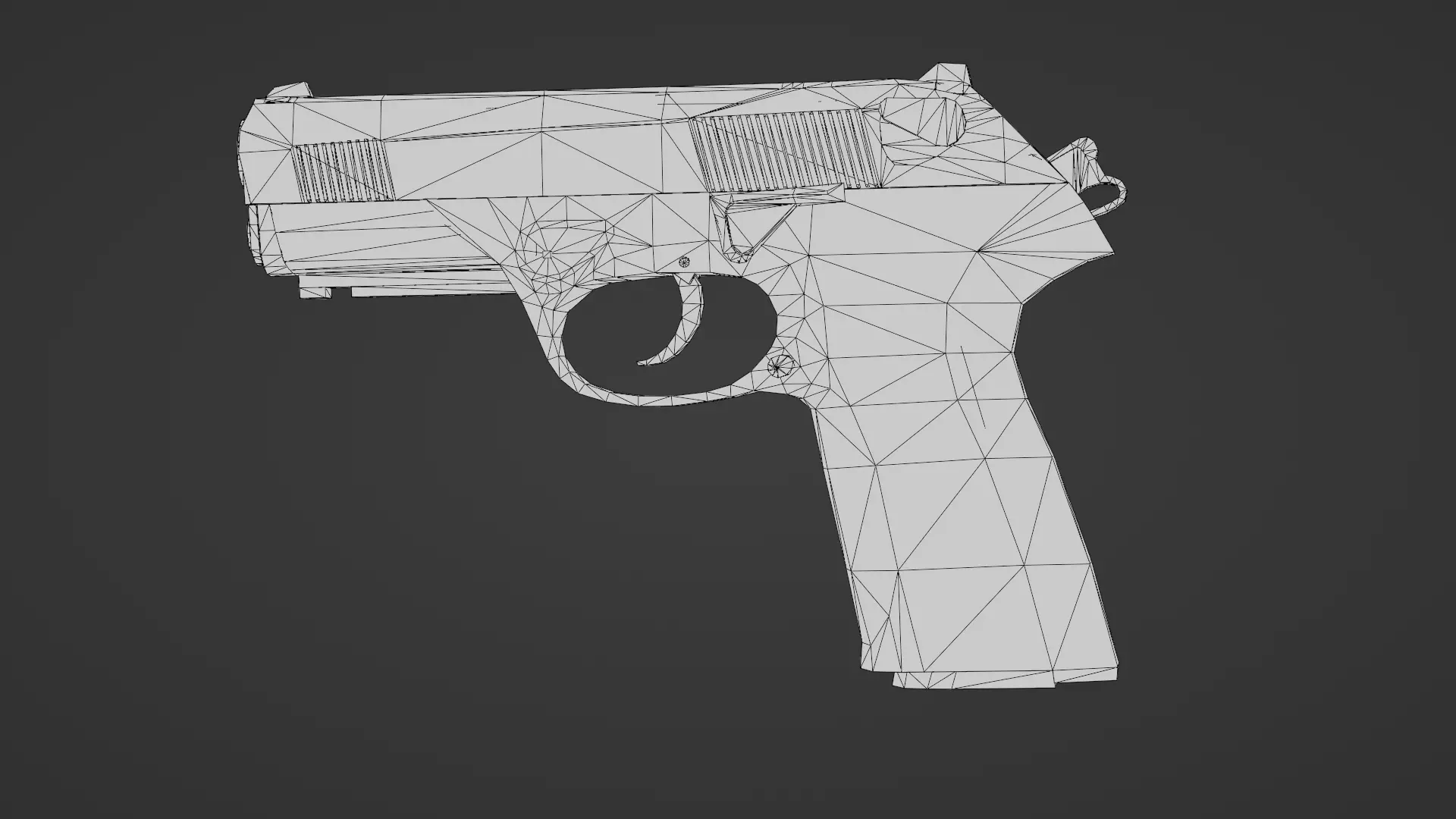 Beretta Px4 Storm 3D Model High Quality Rigged  Low-poly 3D model_24