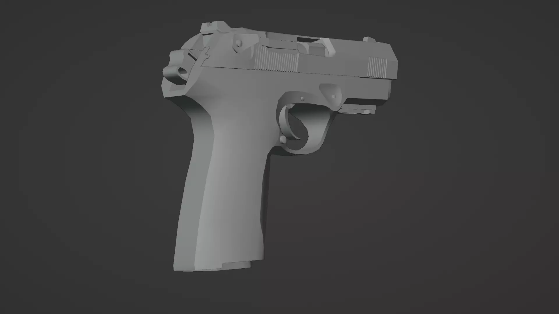 Beretta Px4 Storm 3D Model High Quality Rigged  Low-poly 3D model_15