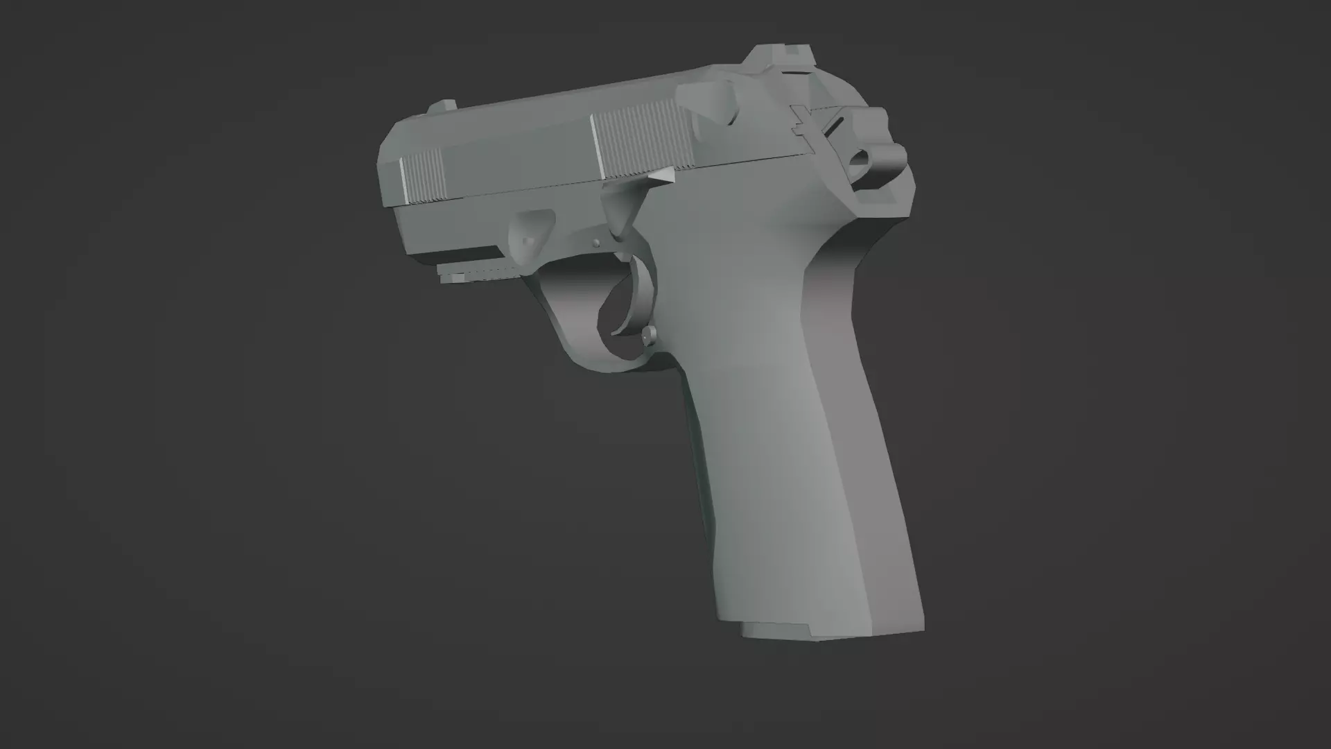 Beretta Px4 Storm 3D Model High Quality Rigged  Low-poly 3D model_14