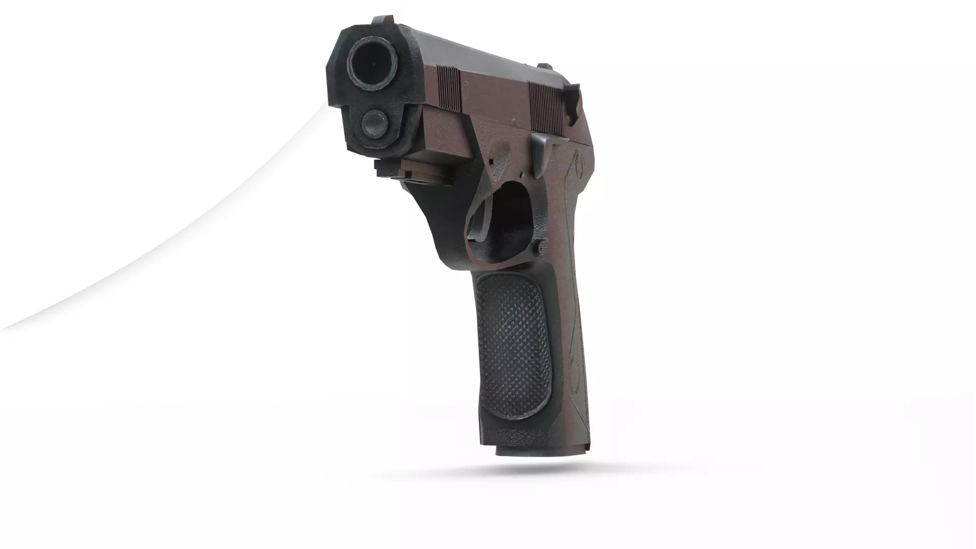 Beretta Px4 Storm 3D Model High Quality Rigged  Low-poly 3D model_7