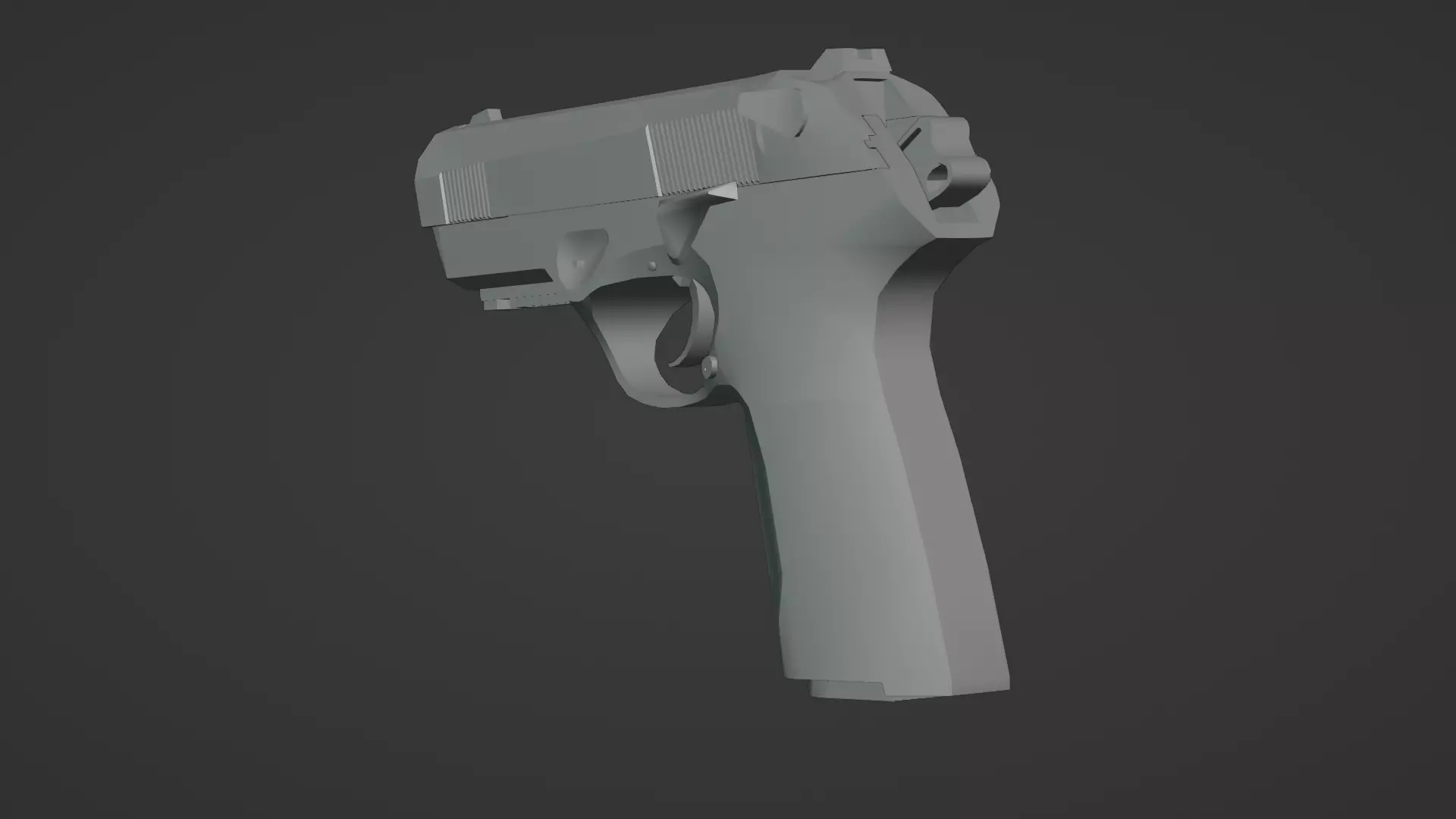 Beretta Px4 Storm 3D Model High Quality Rigged  Low-poly 3D model_16