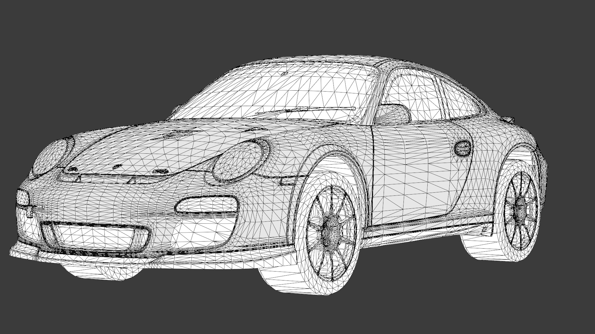 Porsche 911 3D Model High-Quality Detailed Design Low-poly 3D model_12