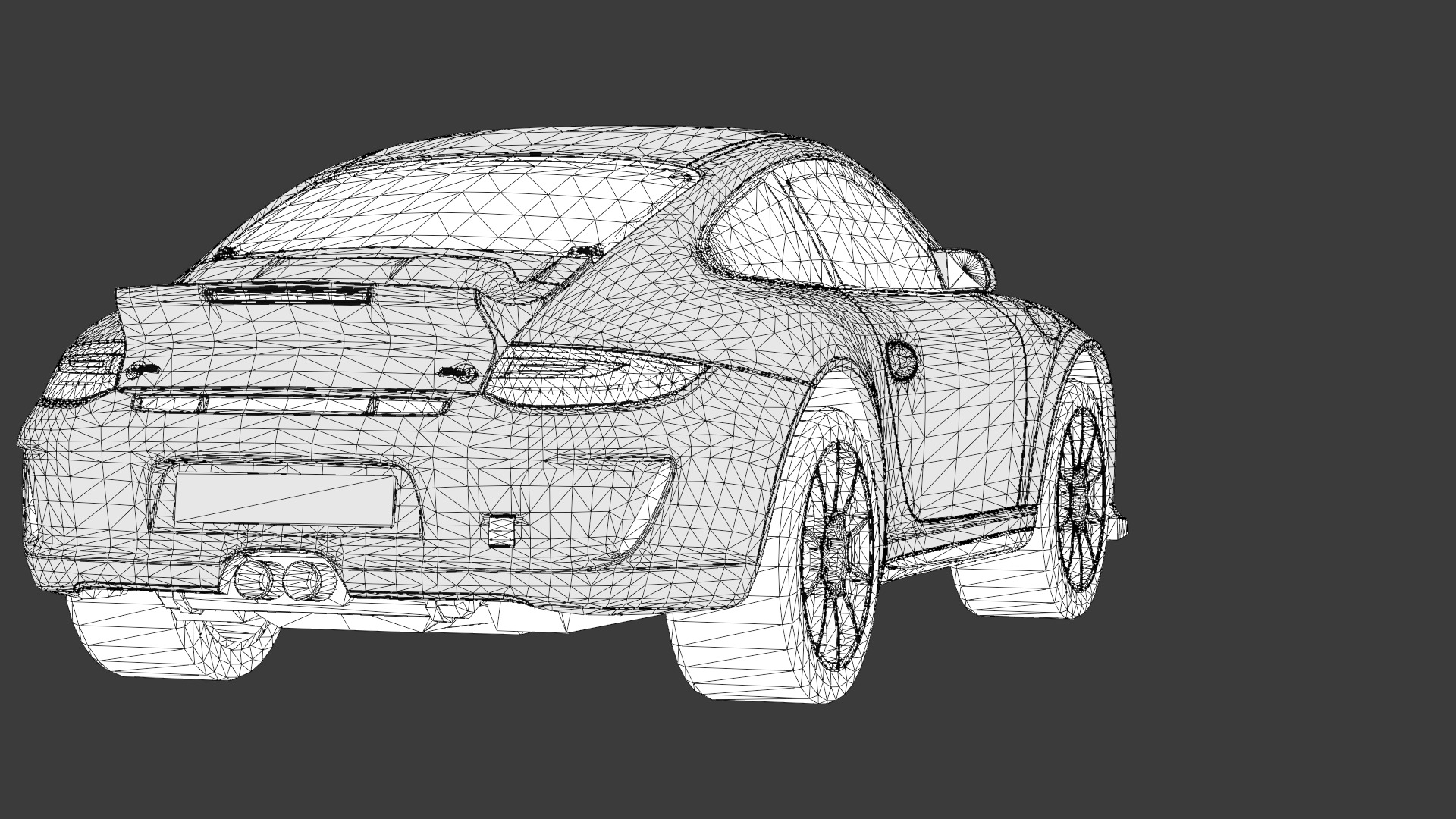 Porsche 911 3D Model High-Quality Detailed Design Low-poly 3D model_15
