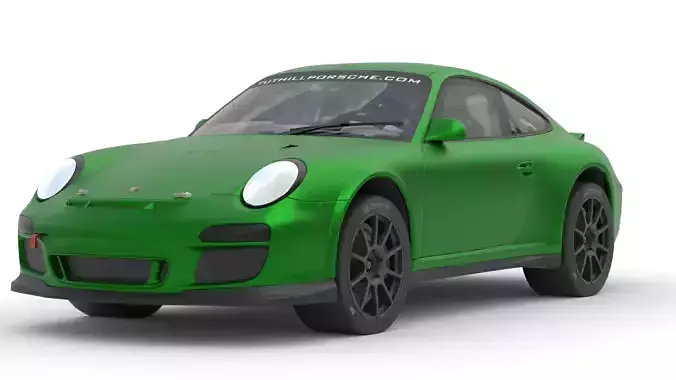 Porsche 911 3D Model High-Quality Detailed Design Low-poly 3D model