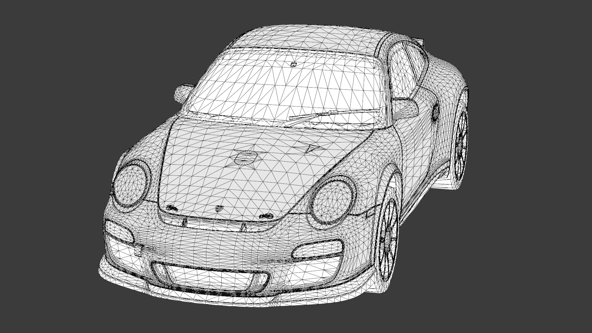 Porsche 911 3D Model High-Quality Detailed Design Low-poly 3D model_18