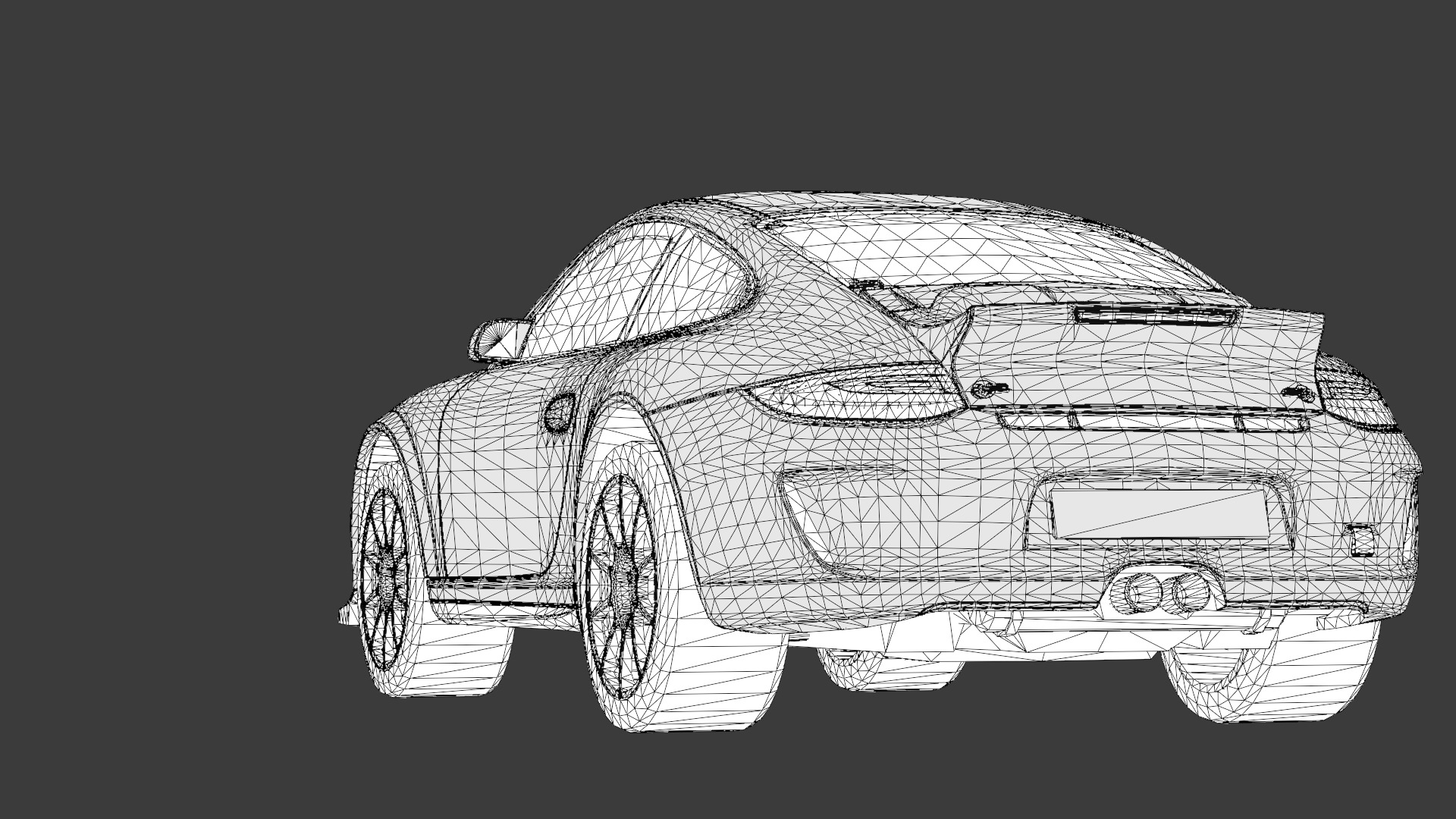 Porsche 911 3D Model High-Quality Detailed Design Low-poly 3D model_10