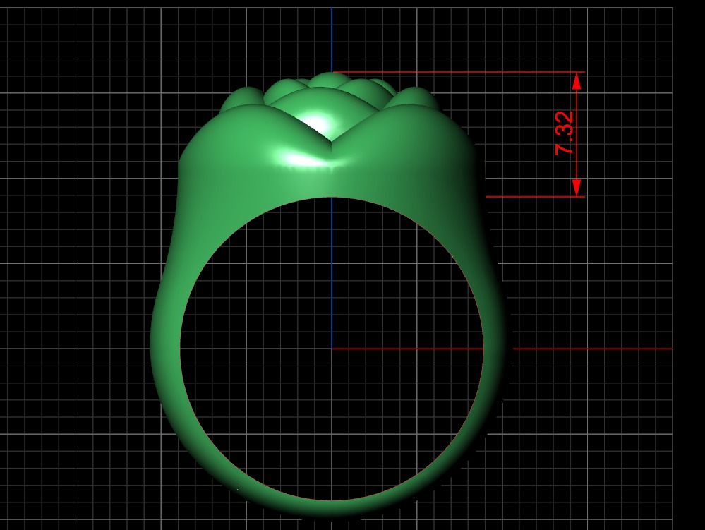 flower ring-a100-91 3D print model_18