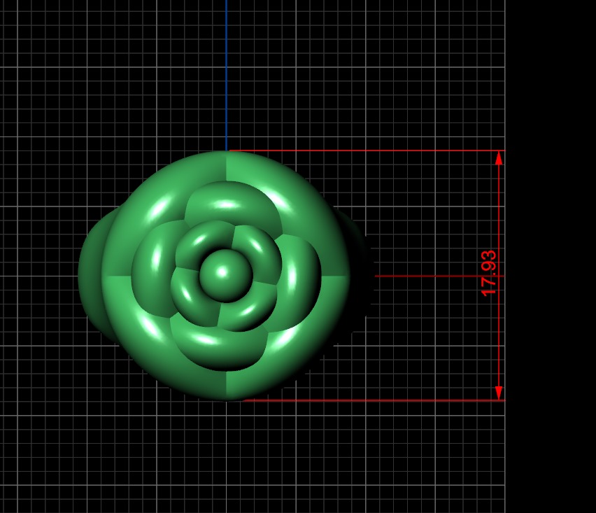 flower ring-a100-91 3D print model_17