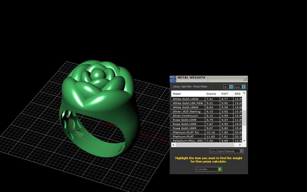 flower ring-a100-91 3D print model_16