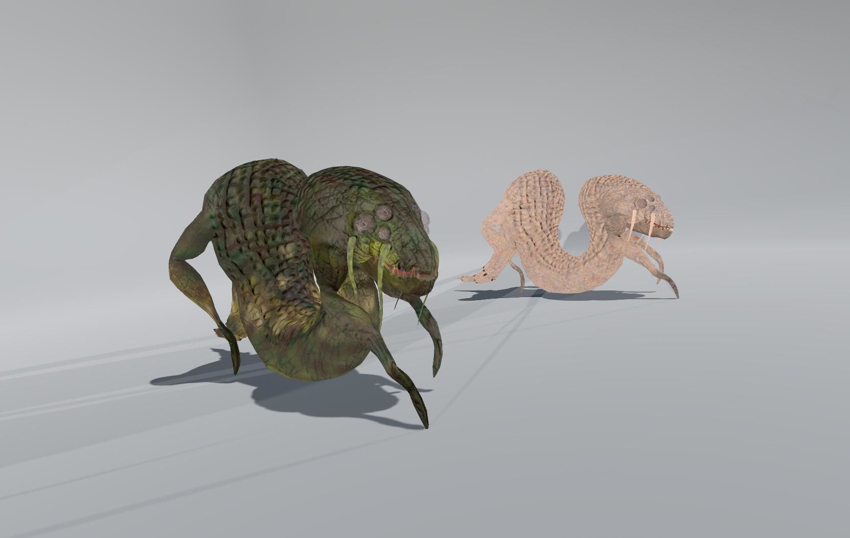 Monster6 Low-poly 3D model_2