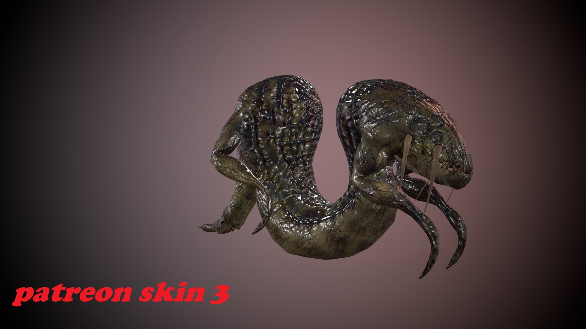 Monster6 Low-poly 3D model_25
