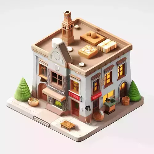 Bake Building 3D model