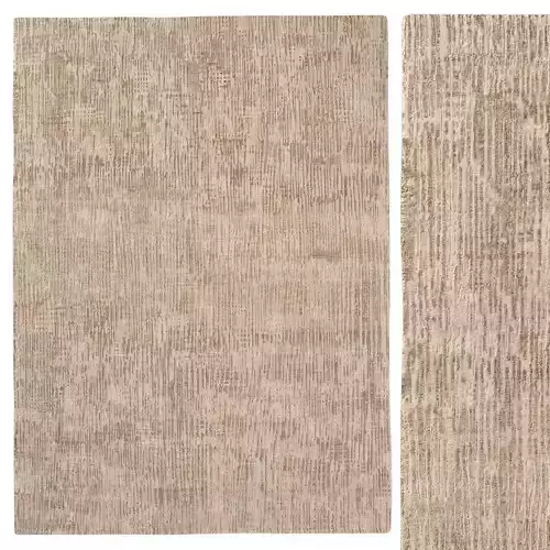 Leila Wool and Silk Rug Sand Camel