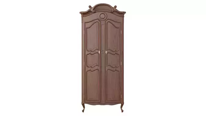 Wardrobe in classic style 750 3D model
