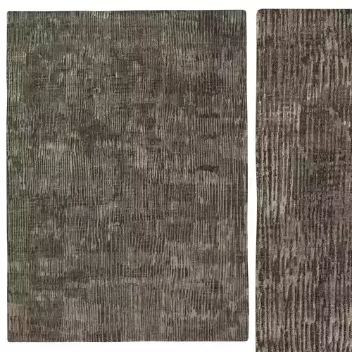 Leila Wool and Silk Rug Chocolate