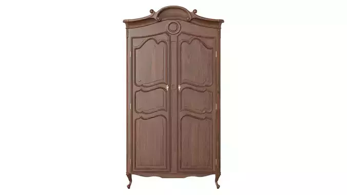 Wardrobe in classic style 1200 3D model