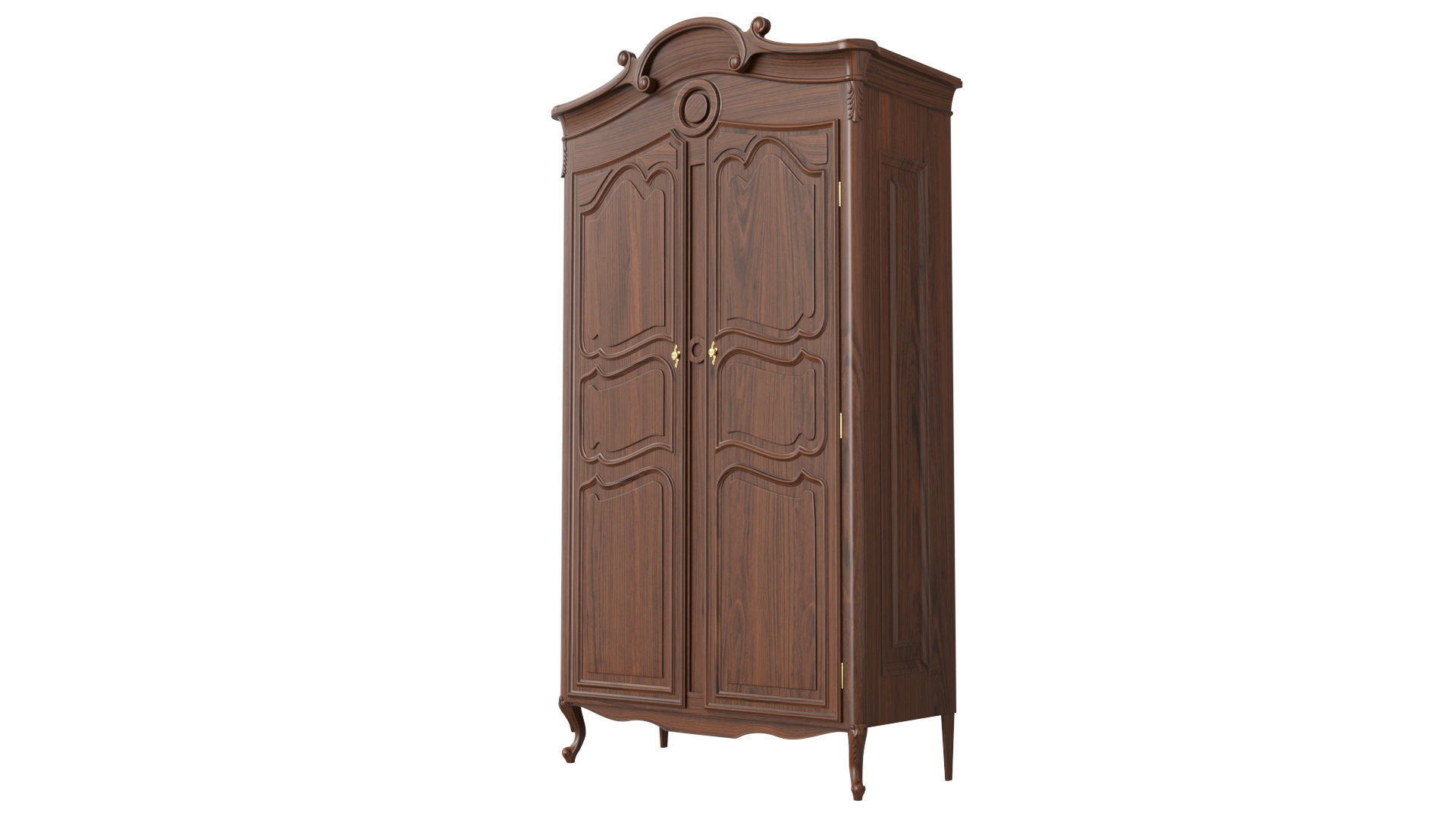Wardrobe in classic style 1200 3D model_3