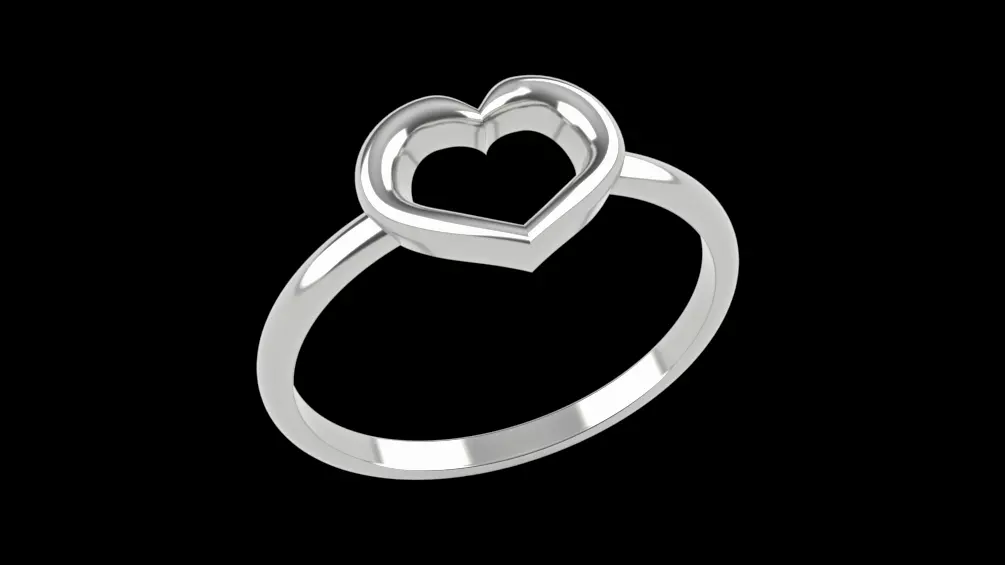 Heart Rings Free 3D print model