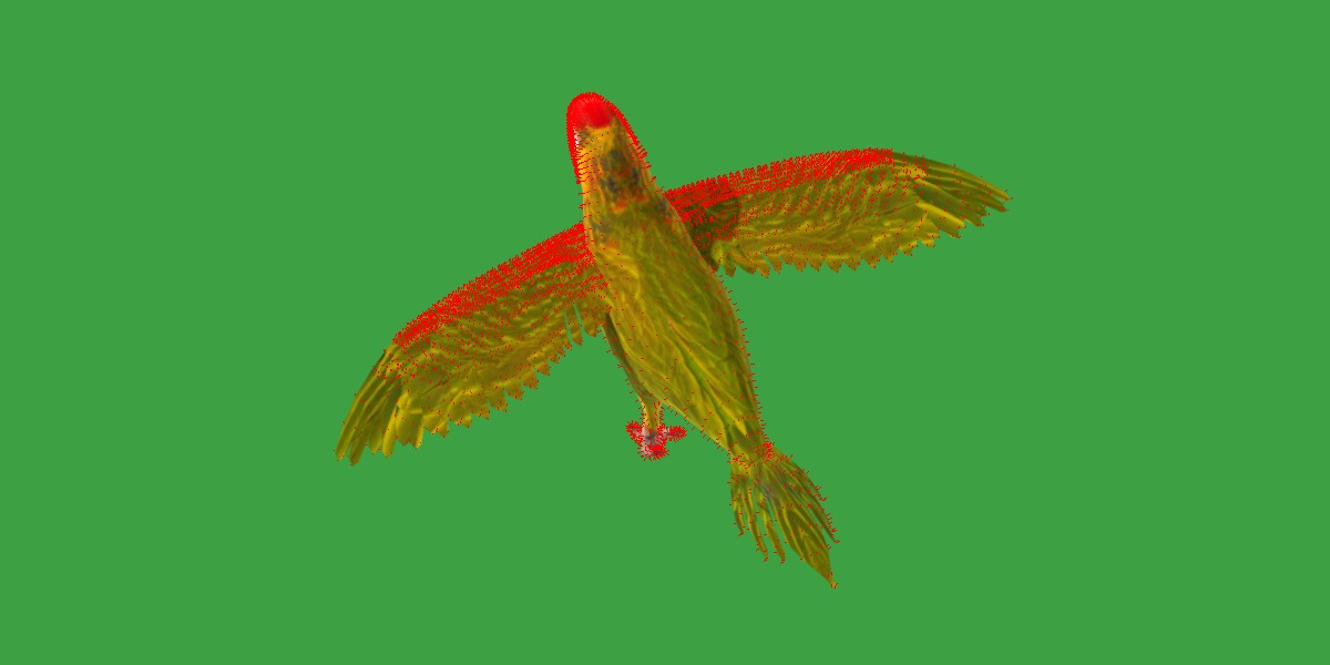 Varied Lorikeet Bird Low-poly 3D model_24