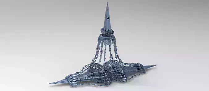Sci fi swarm bridgeway 2  Low-poly 3D model
