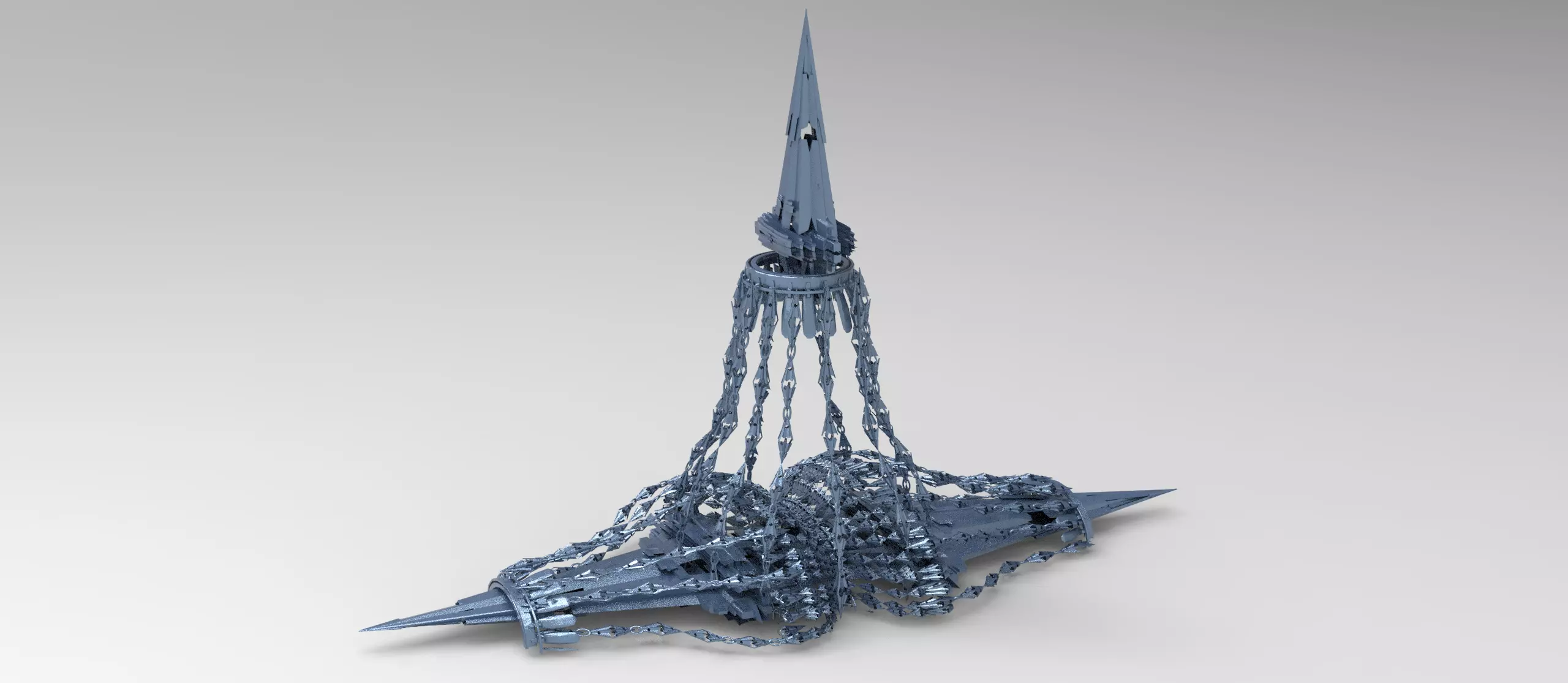 Sci fi swarm bridgeway 2  Low-poly 3D model_0