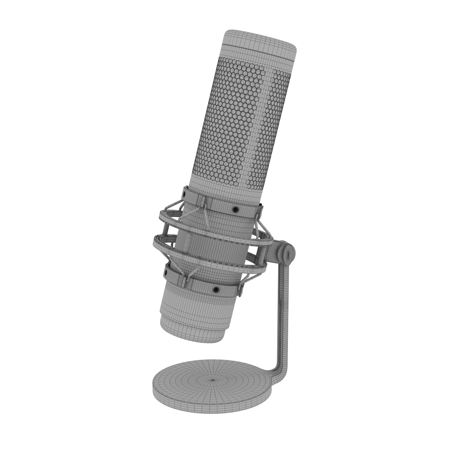 Microphone HYPERX QuadCast 3D model_4