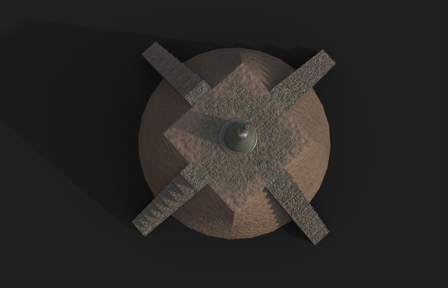 Sacred mythological Dogon granary Low-poly 3D model_15