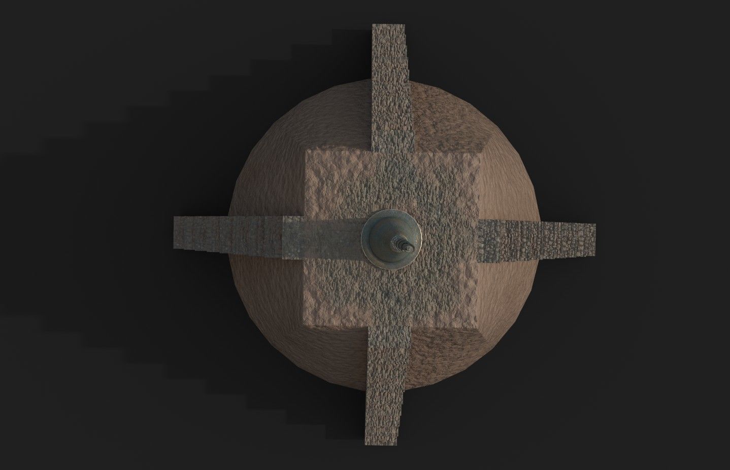 Sacred mythological Dogon granary Low-poly 3D model_14
