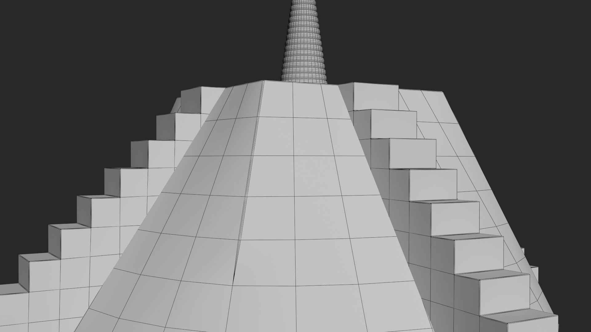 Sacred mythological Dogon granary Low-poly 3D model_21