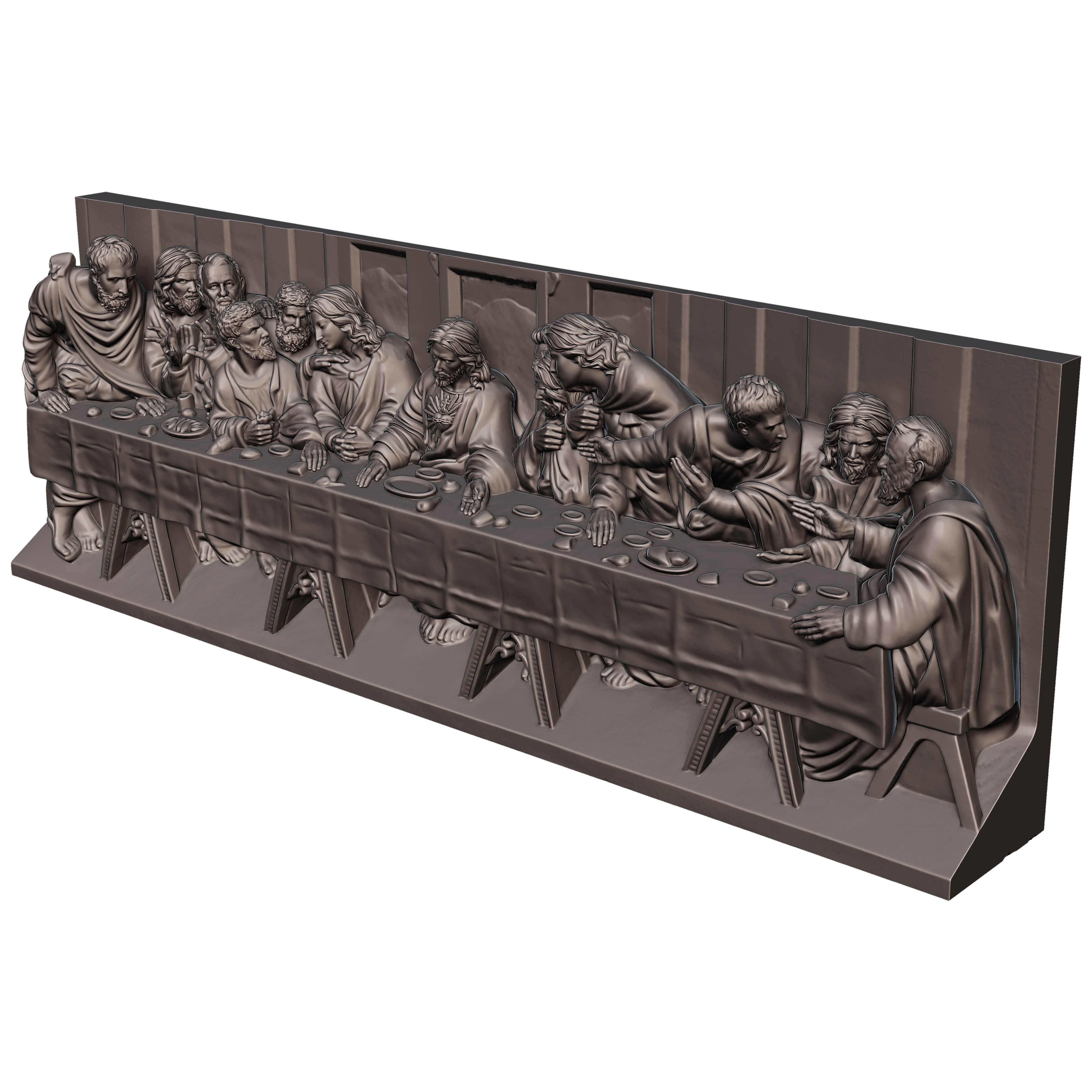 The Last Supper 3D print model_14