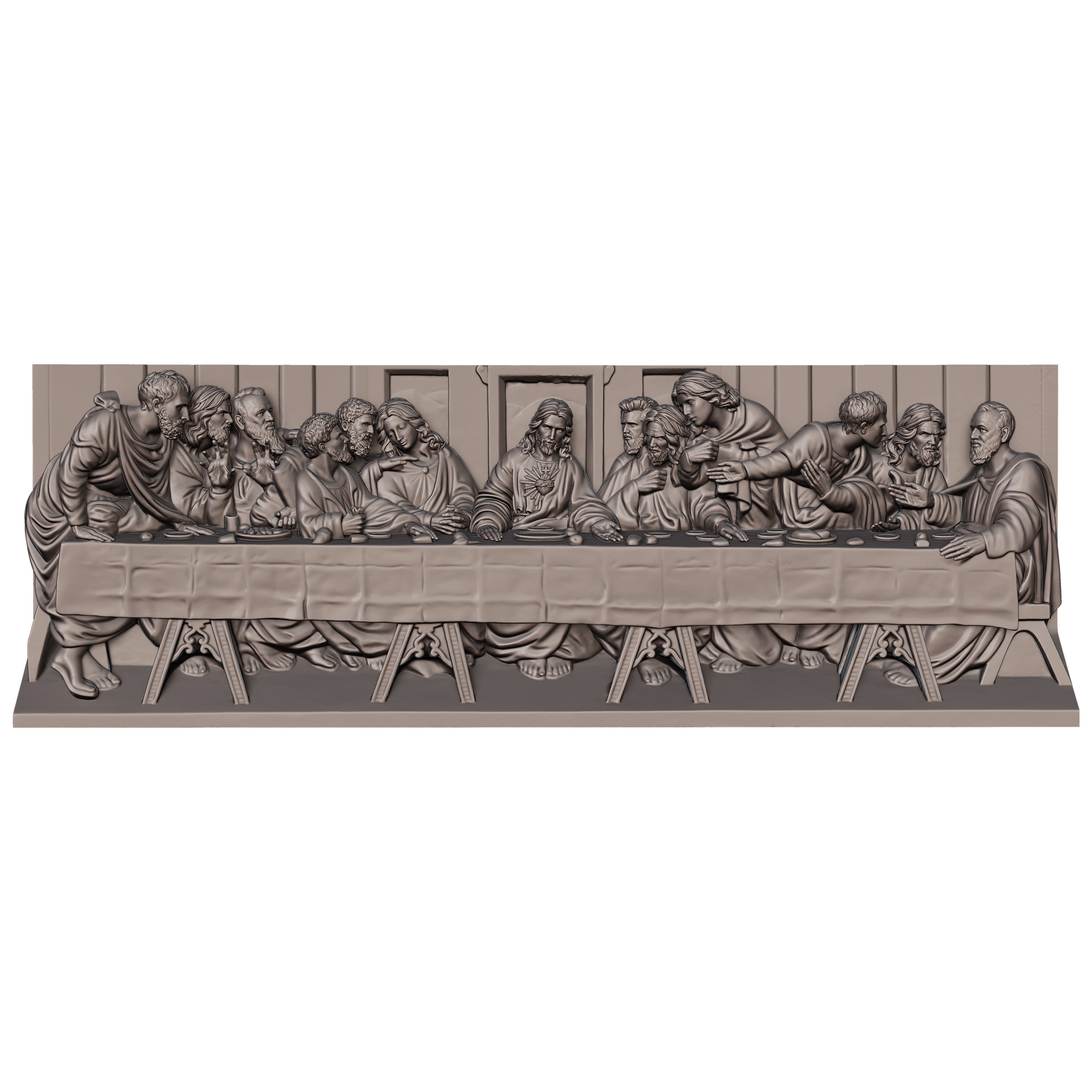 The Last Supper 3D print model_1