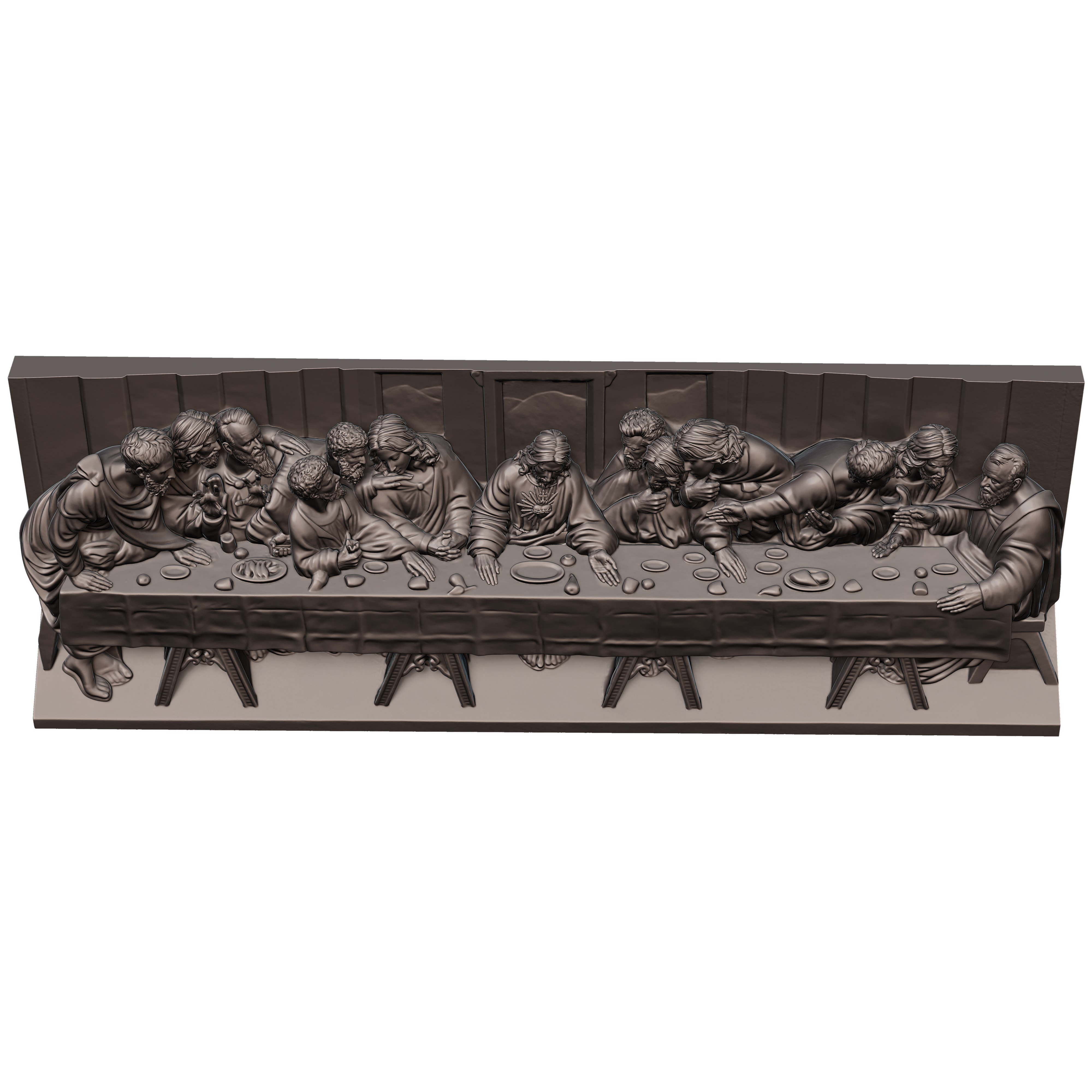 The Last Supper 3D print model_12