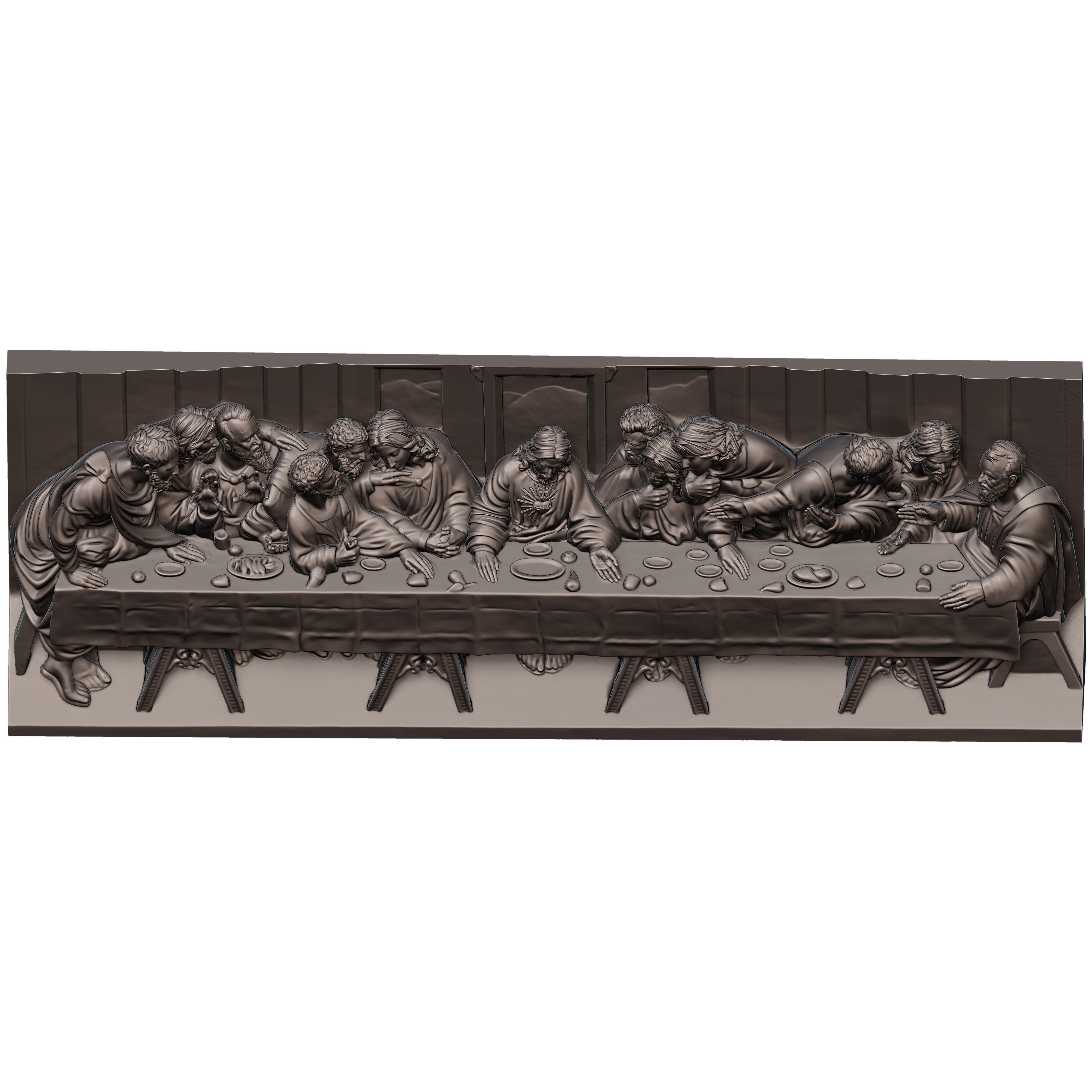 The Last Supper 3D print model_10