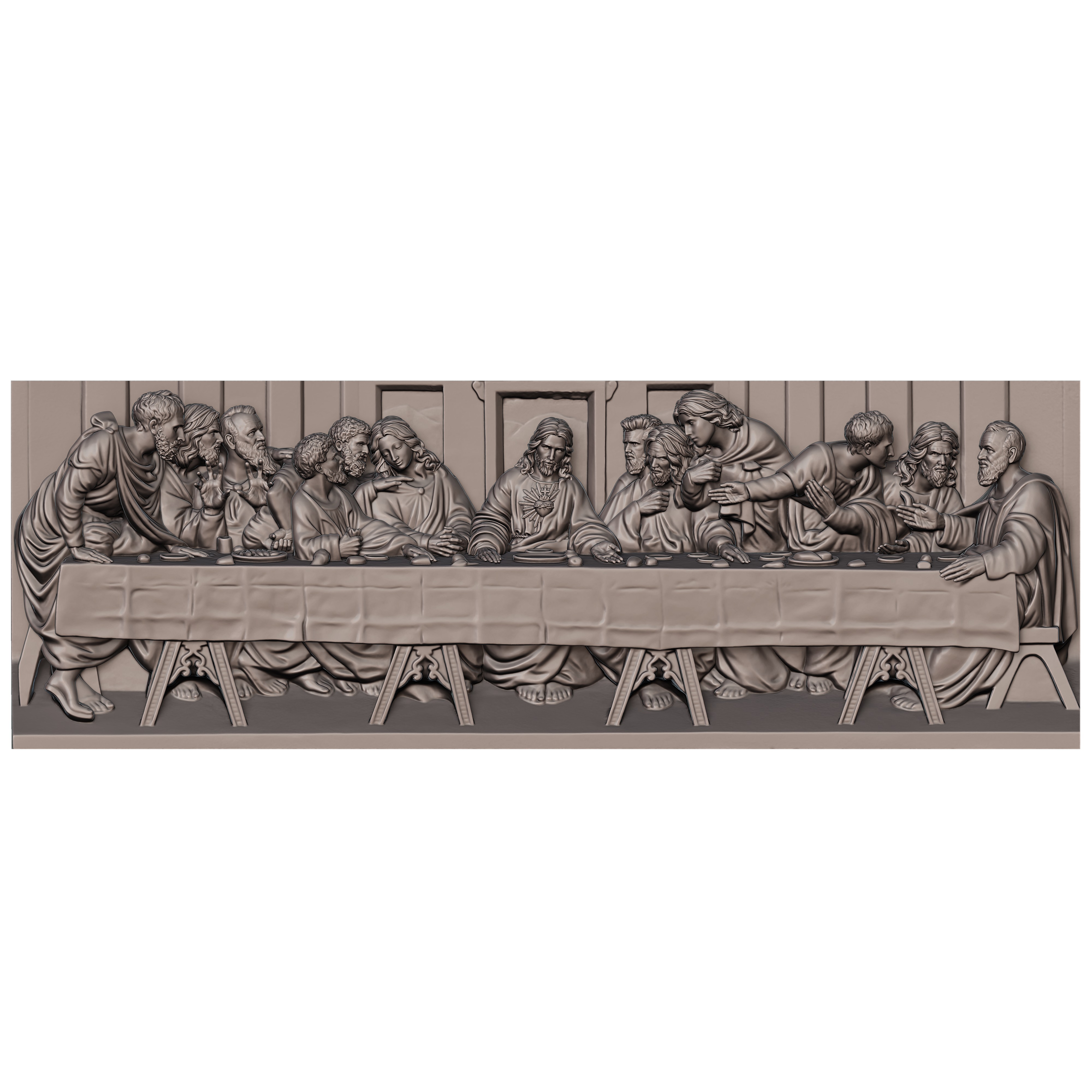 The Last Supper 3D print model_7
