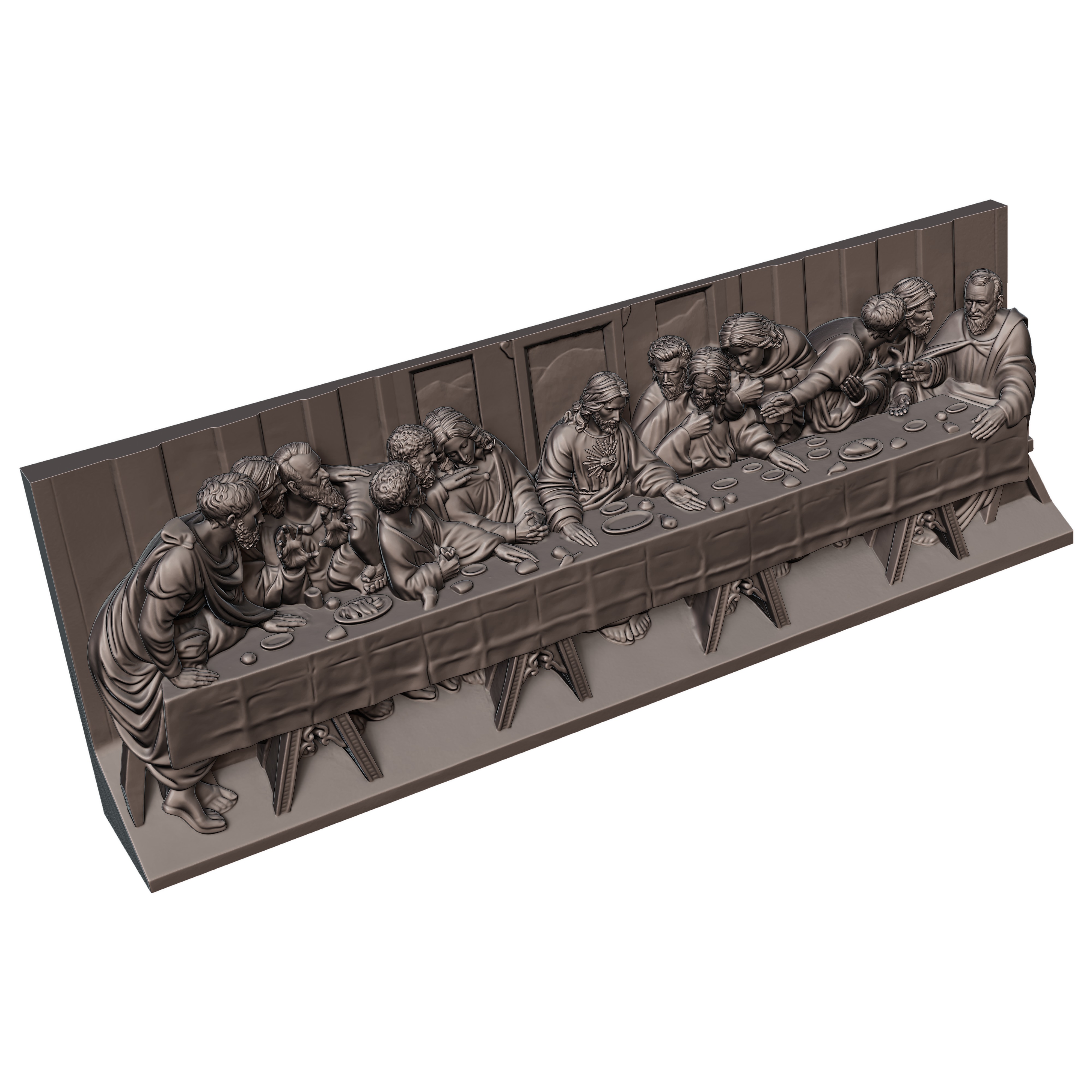 The Last Supper 3D print model_11